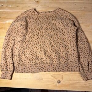 Abercrombie & Fitch Leopard Print Crewneck Sweatshirt